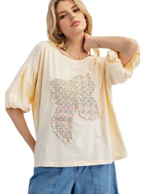 638:  EASEL NWT TOP CREAM (H7)